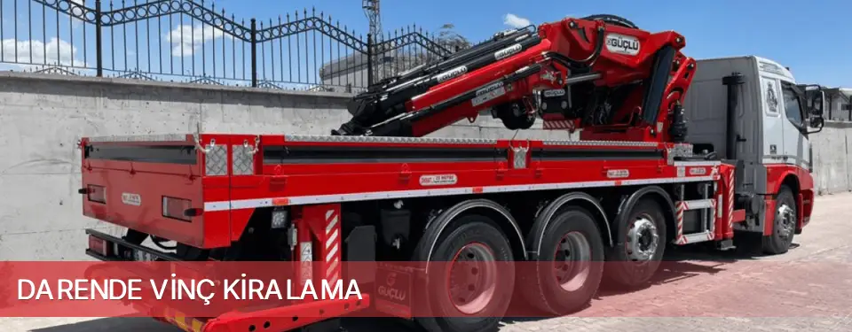 Darende İlçemi Vinç Kiralama